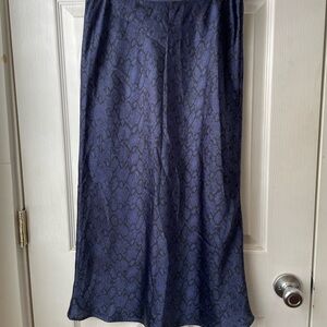 Blue Snakeskin Skirt 🐍